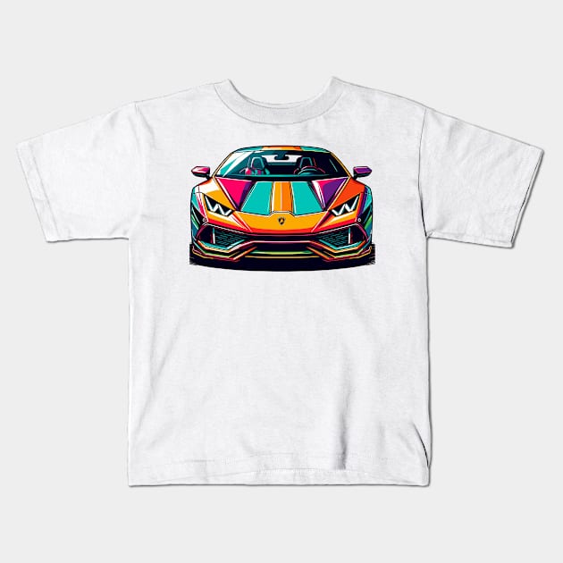 Lamborghini Huracan Kids T-Shirt by Vehicles-Art